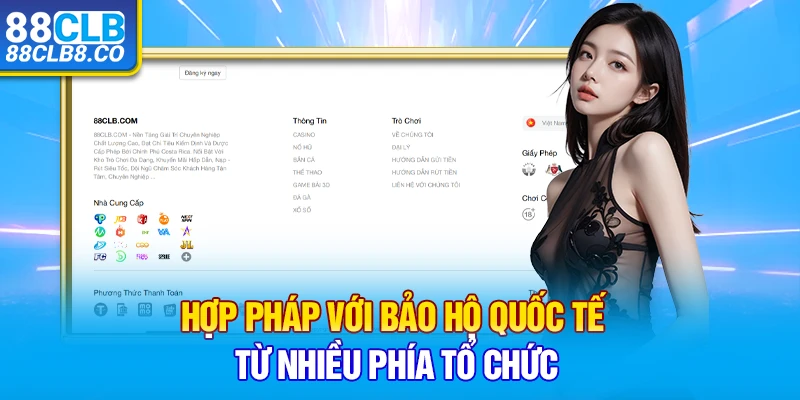 Hợp pháp với bảo hộ quốc tế từ nhiều phía tổ chức